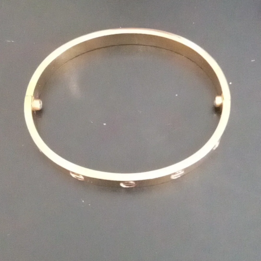 Rose Gold-Tone Screw Motif Bracelet - Picture 4 of 9